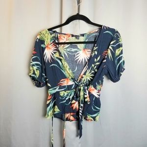 One Clothing Los Angeles tropical print blouse
